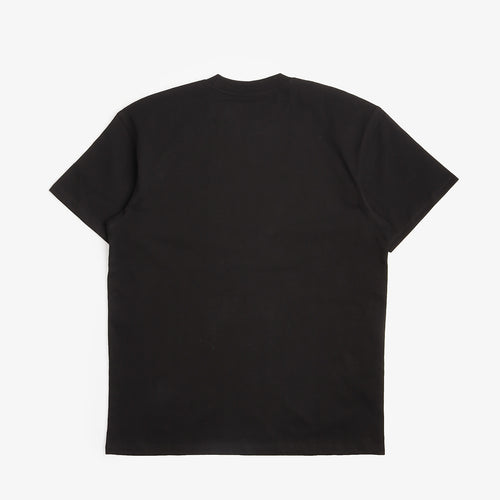Carhartt WIP American Script T-Shirt in Black, back view