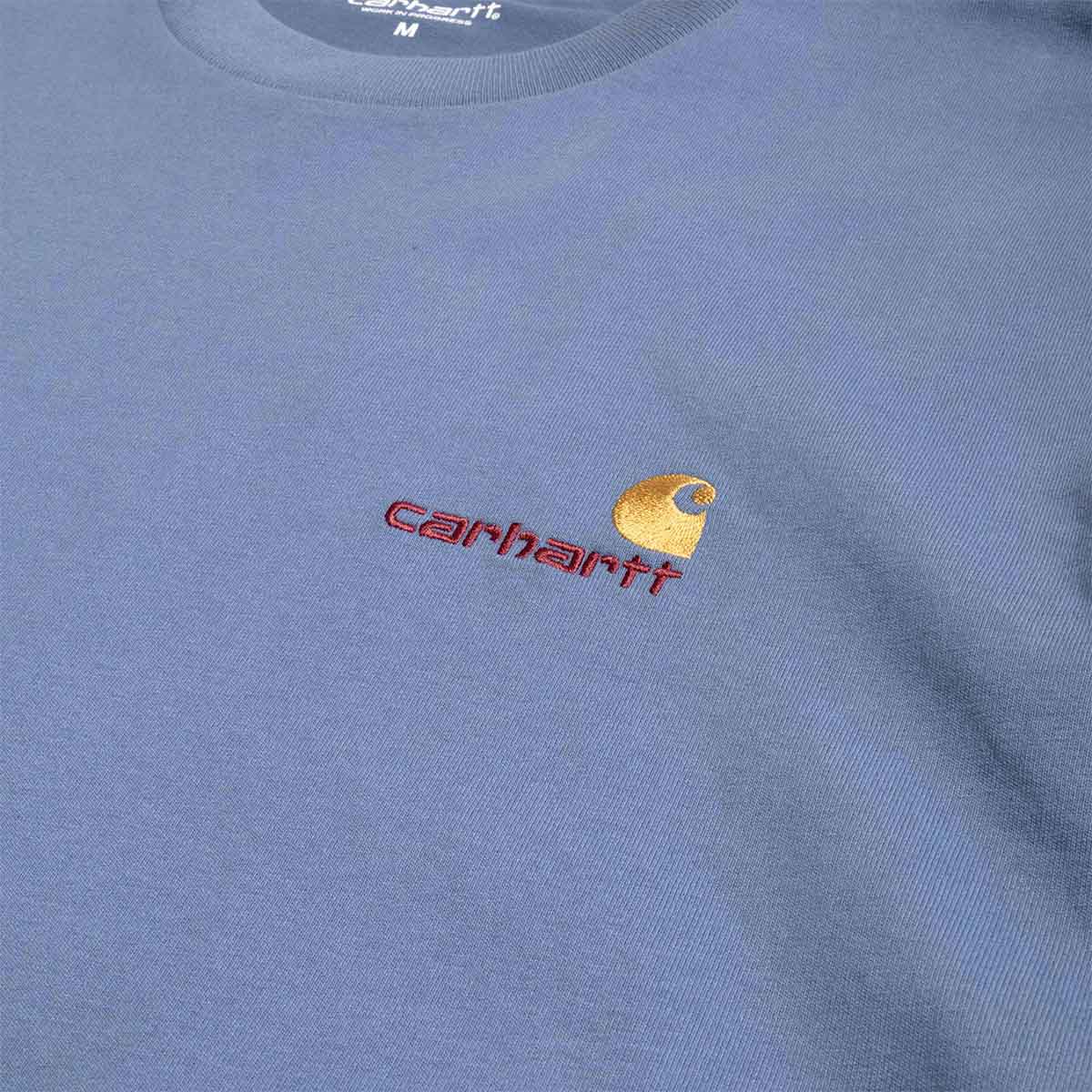 Carhartt WIP American Script T-Shirt, Sorrent, Detail Shot 2