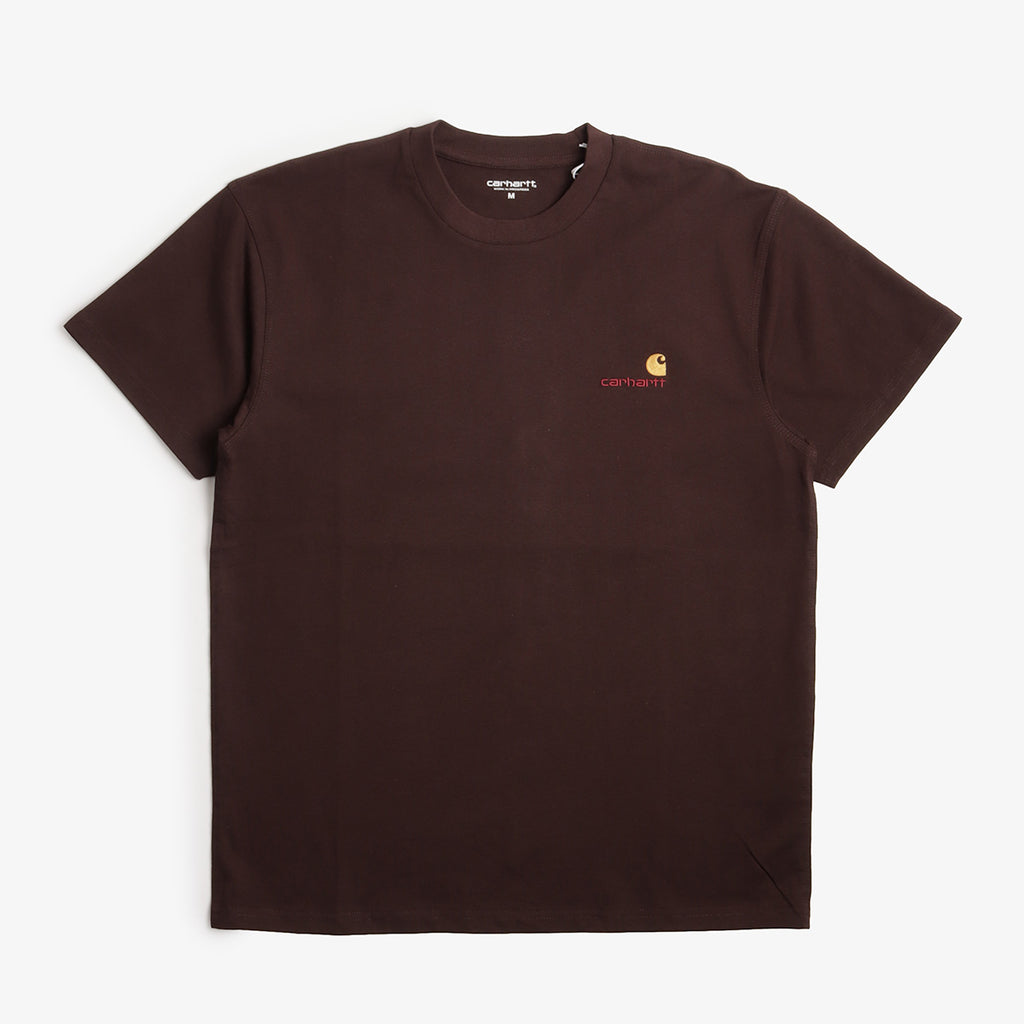 Carhartt WIP American Script T-Shirt, Palisander, Detail Shot 1
