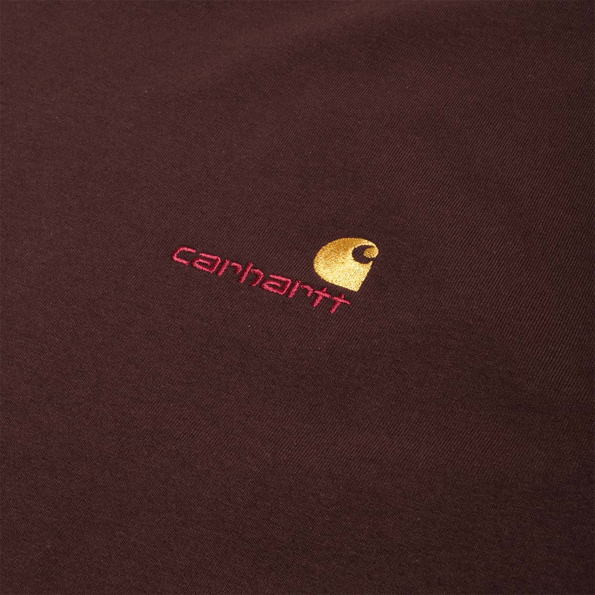 Carhartt WIP American Script T-Shirt, Palisander, Detail Shot 3