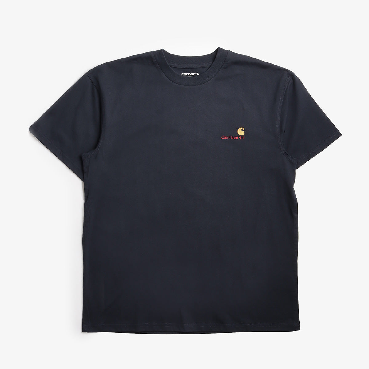 Carhartt WIP American Script T-Shirt, Deep Night, Detail Shot 1