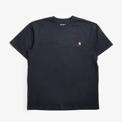 thumbnail Carhartt WIP American Script T-Shirt, Deep Night, Detail Shot 1