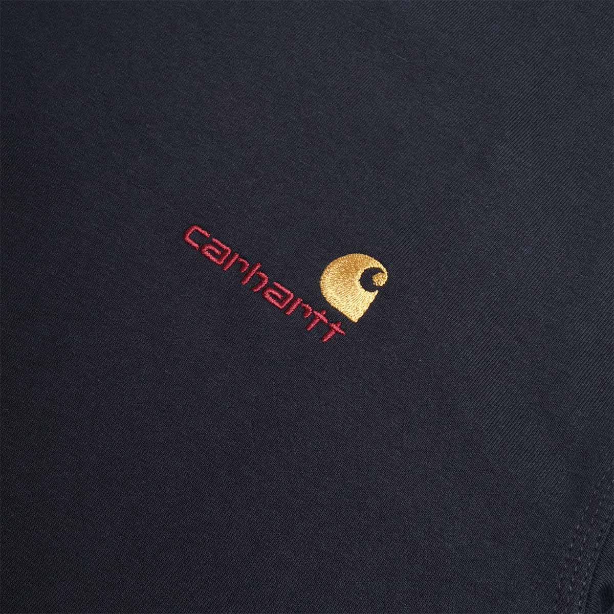 Carhartt WIP American Script T-Shirt, Deep Night, Detail Shot 2