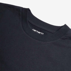 thumbnail Carhartt WIP American Script T-Shirt, Deep Night, Detail Shot 3