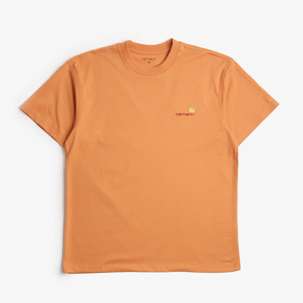 Carhartt WIP American Script T-Shirt, Redhaven, Detail Shot 1