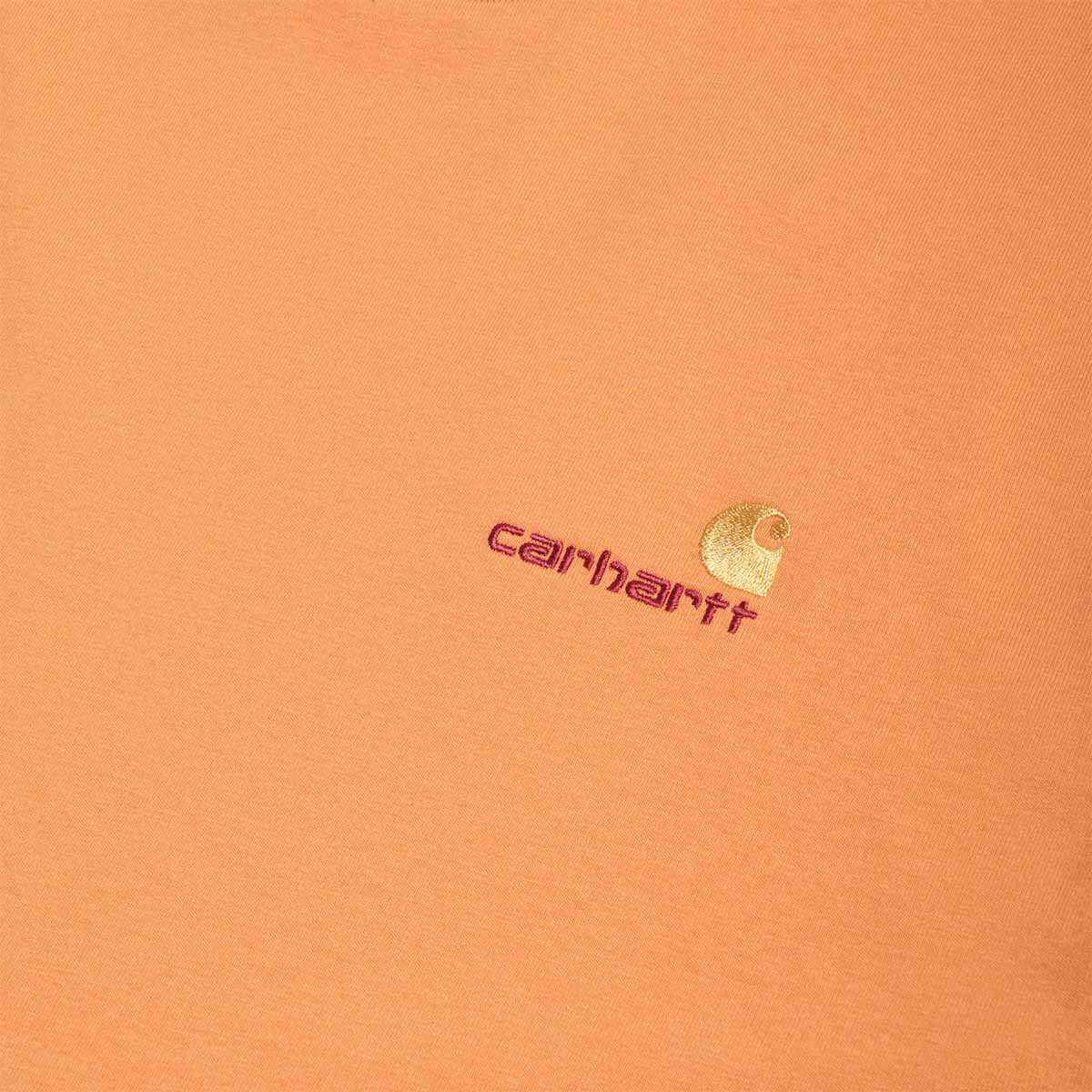 Carhartt WIP American Script T-Shirt, Redhaven, Detail Shot 2