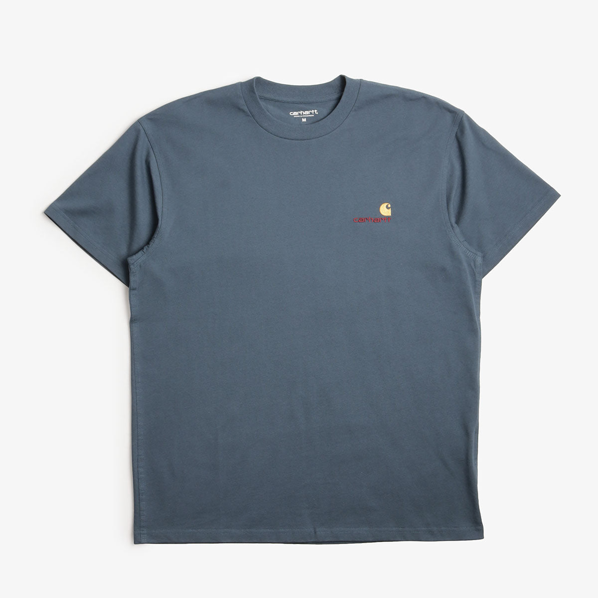 Carhartt WIP American Script T-Shirt, Office Blue, Detail Shot 1
