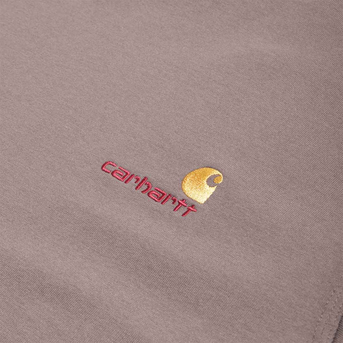 Carhartt WIP American Script T-Shirt, Porphyry, Detail Shot 2