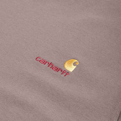 thumbnail Carhartt WIP American Script T-Shirt, Porphyry, Detail Shot 2