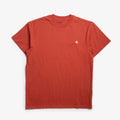 Carhartt WIP American Script T-Shirt, Oxide Red, Detail Shot 1