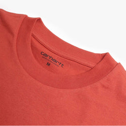 thumbnail Carhartt WIP American Script T-Shirt, Oxide Red, Detail Shot 2