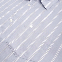 thumbnail Carhartt WIP Beale Shirt, Beale Stripe Gentle Blue White, Detail Shot 2