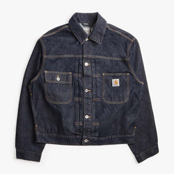 thumbnail Carhartt WIP Belmar Jacket, Blue (Rinsed), Detail Shot 1