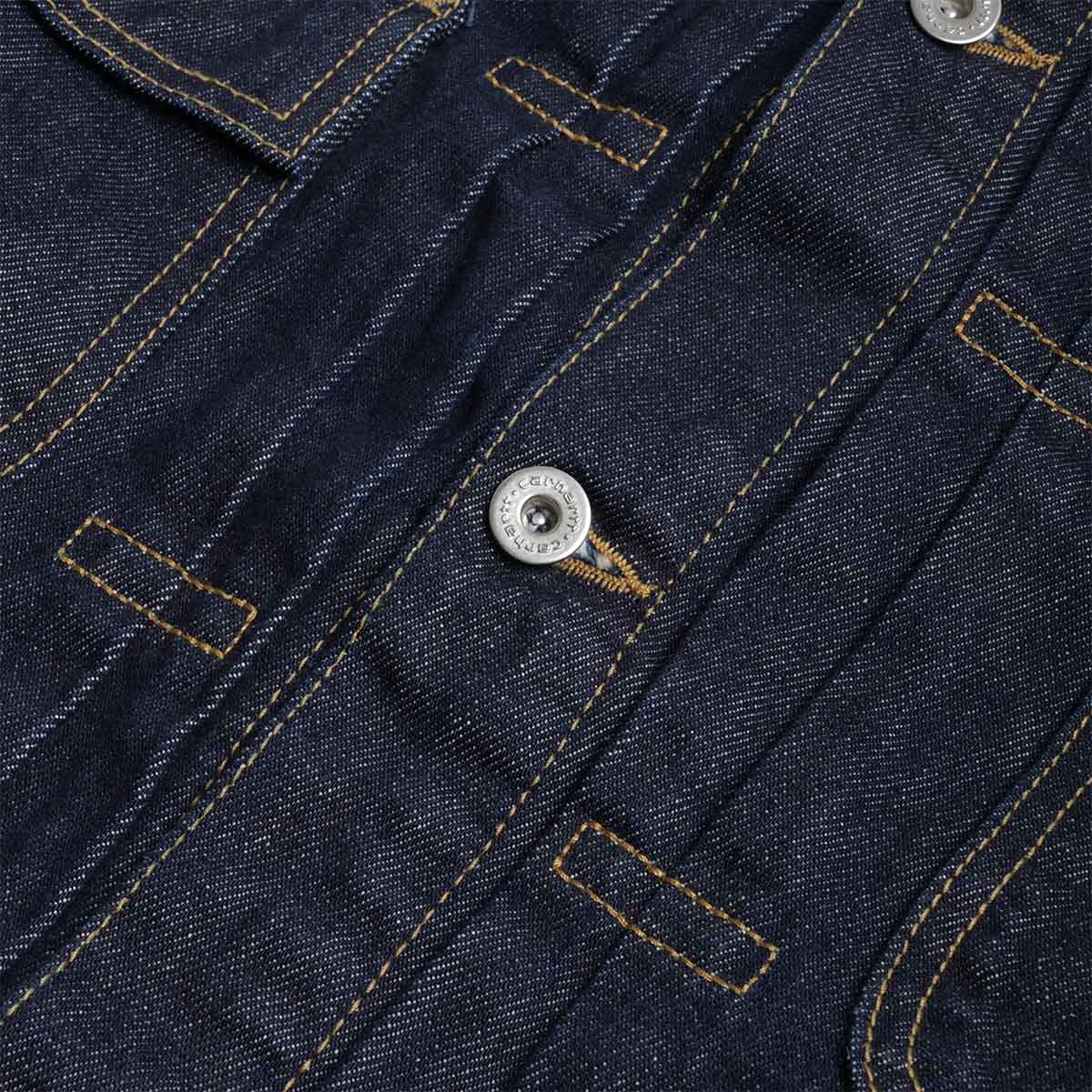 Carhartt WIP Belmar Jacket, Blue (Rinsed), Detail Shot 3