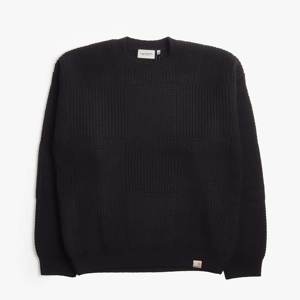 Carhartt WIP Bishop Sweater, Black, Detail Shot 1