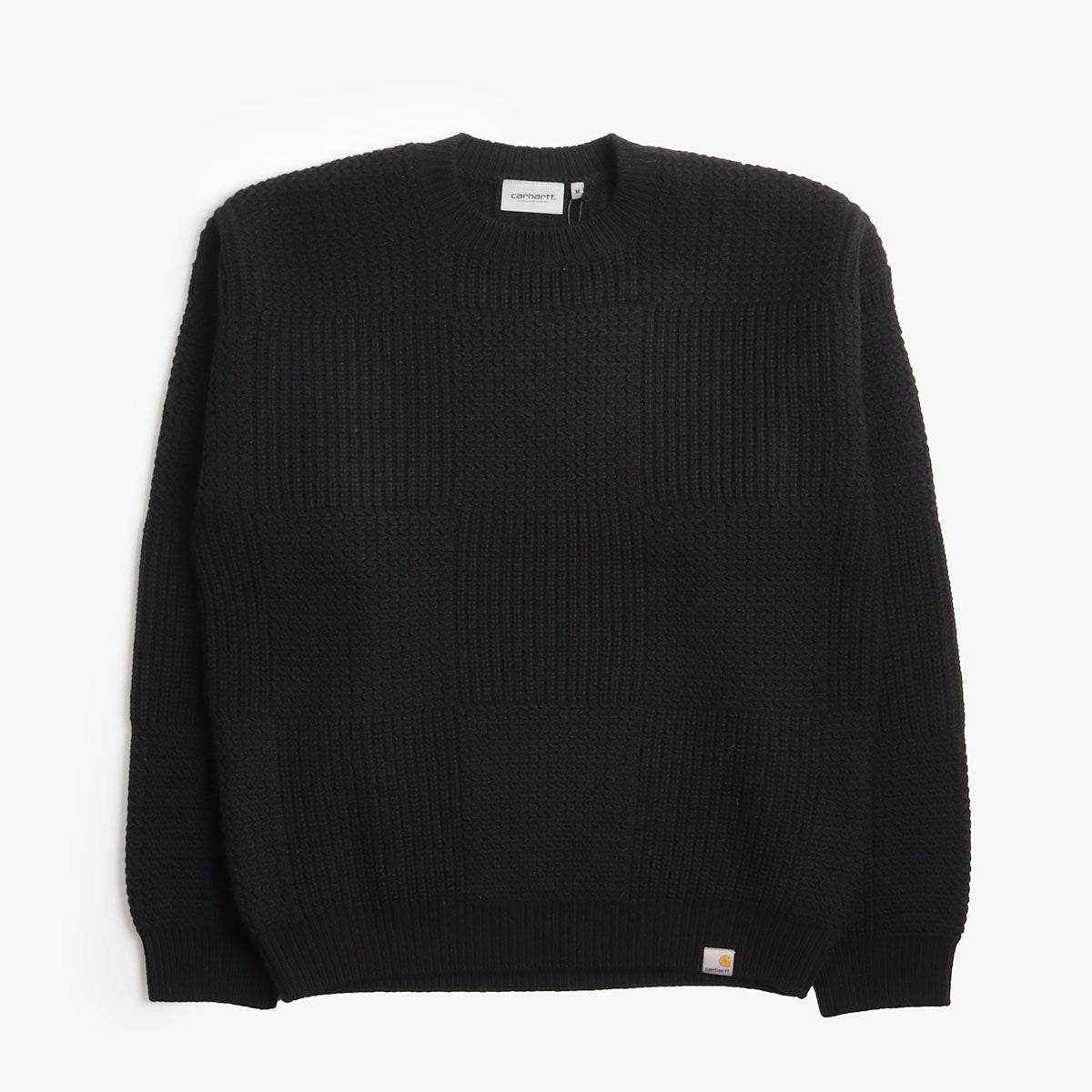 Carhartt WIP Bishop Sweater, Black, Detail Shot 1