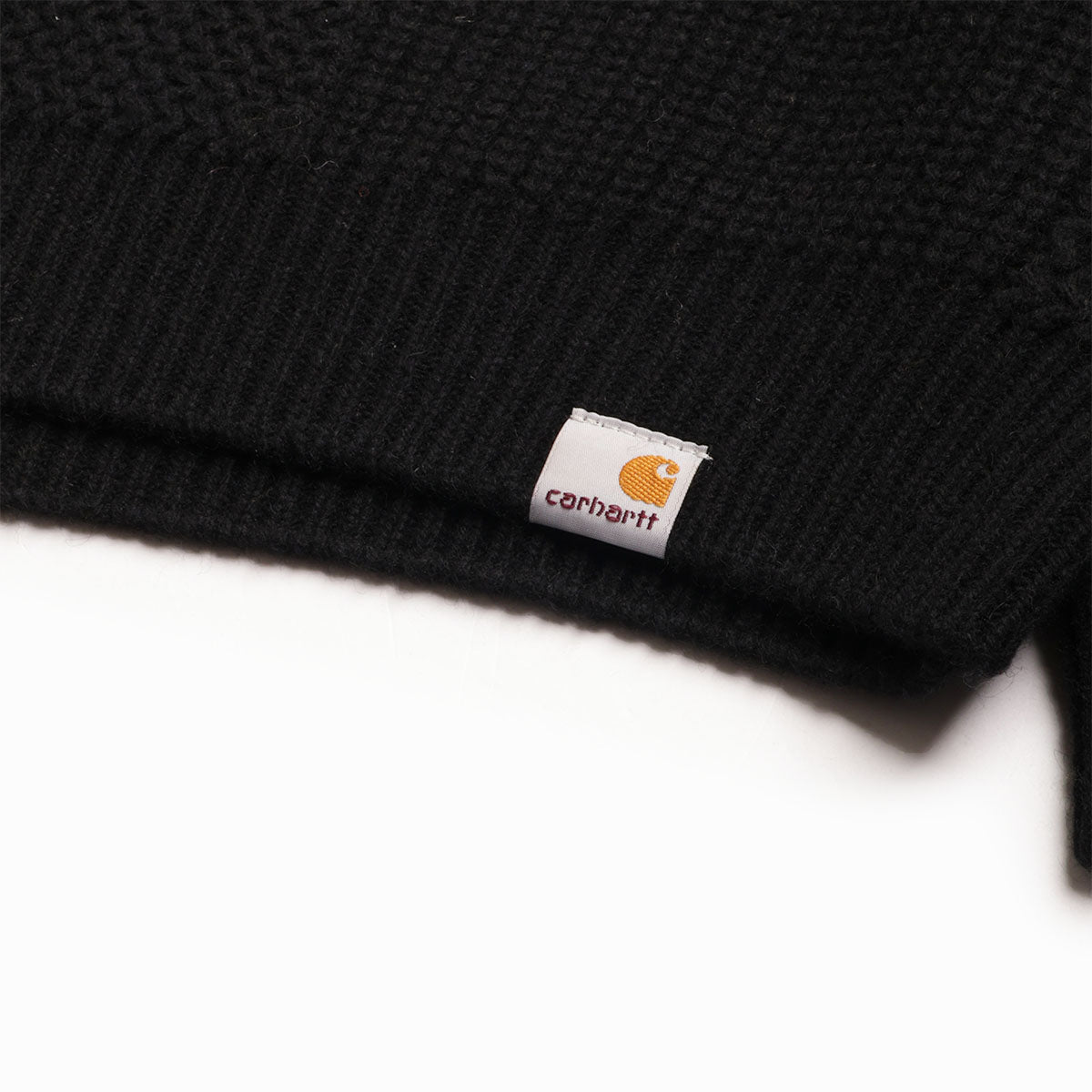 Carhartt WIP Bishop Sweater, Black, Detail Shot 3