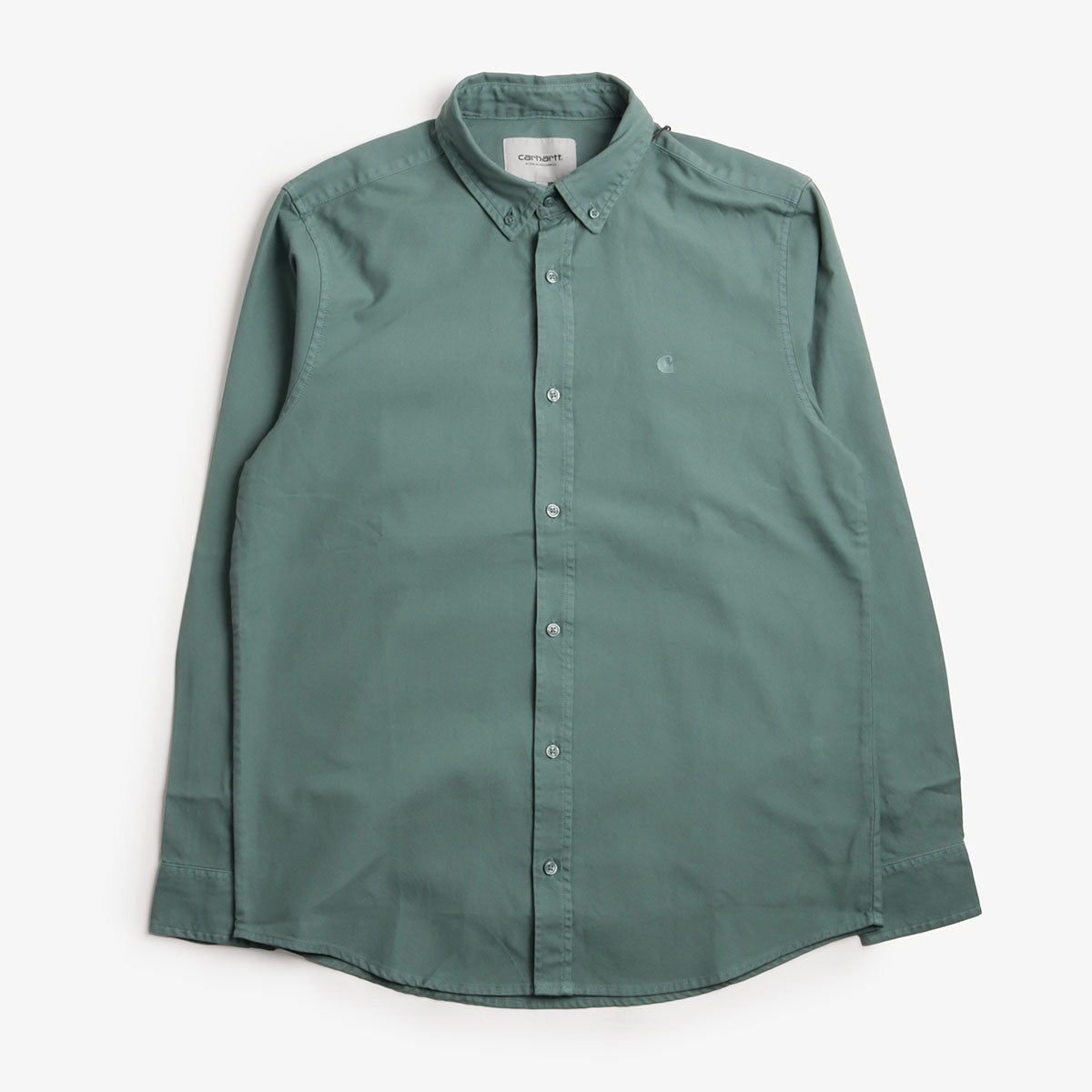 main Carhartt WIP Bolton Shirt, Silver Pine, Detail Shot 1