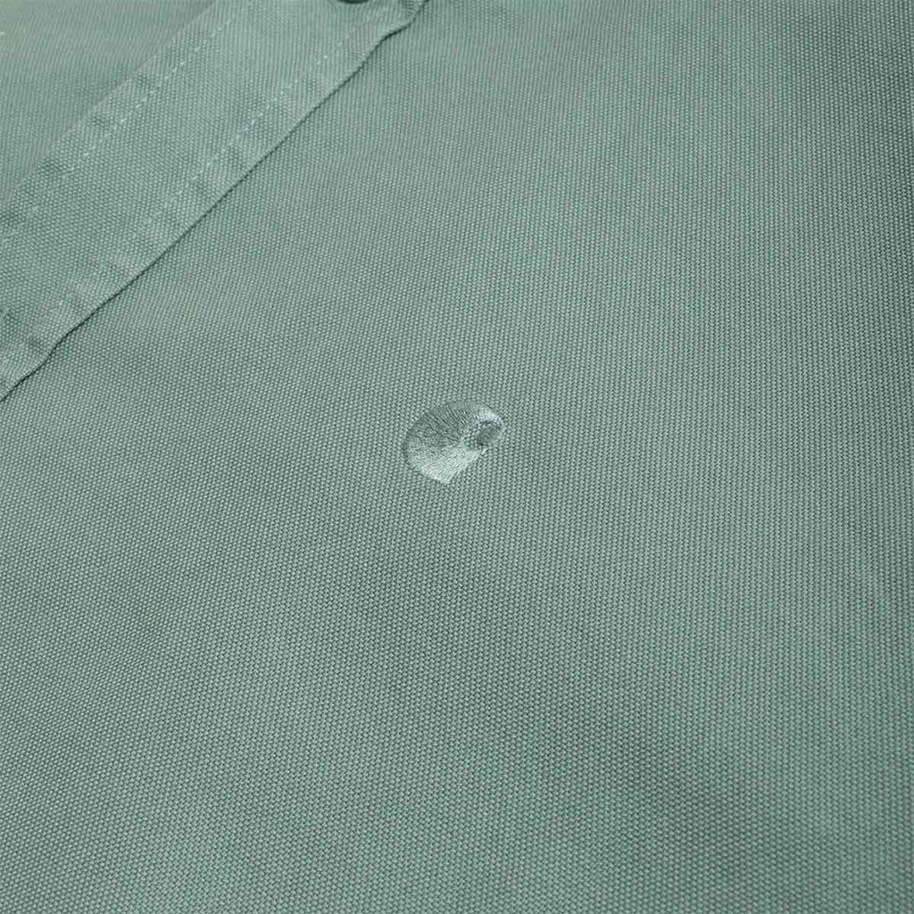 Carhartt WIP Bolton Shirt, Silver Pine, Detail Shot 3