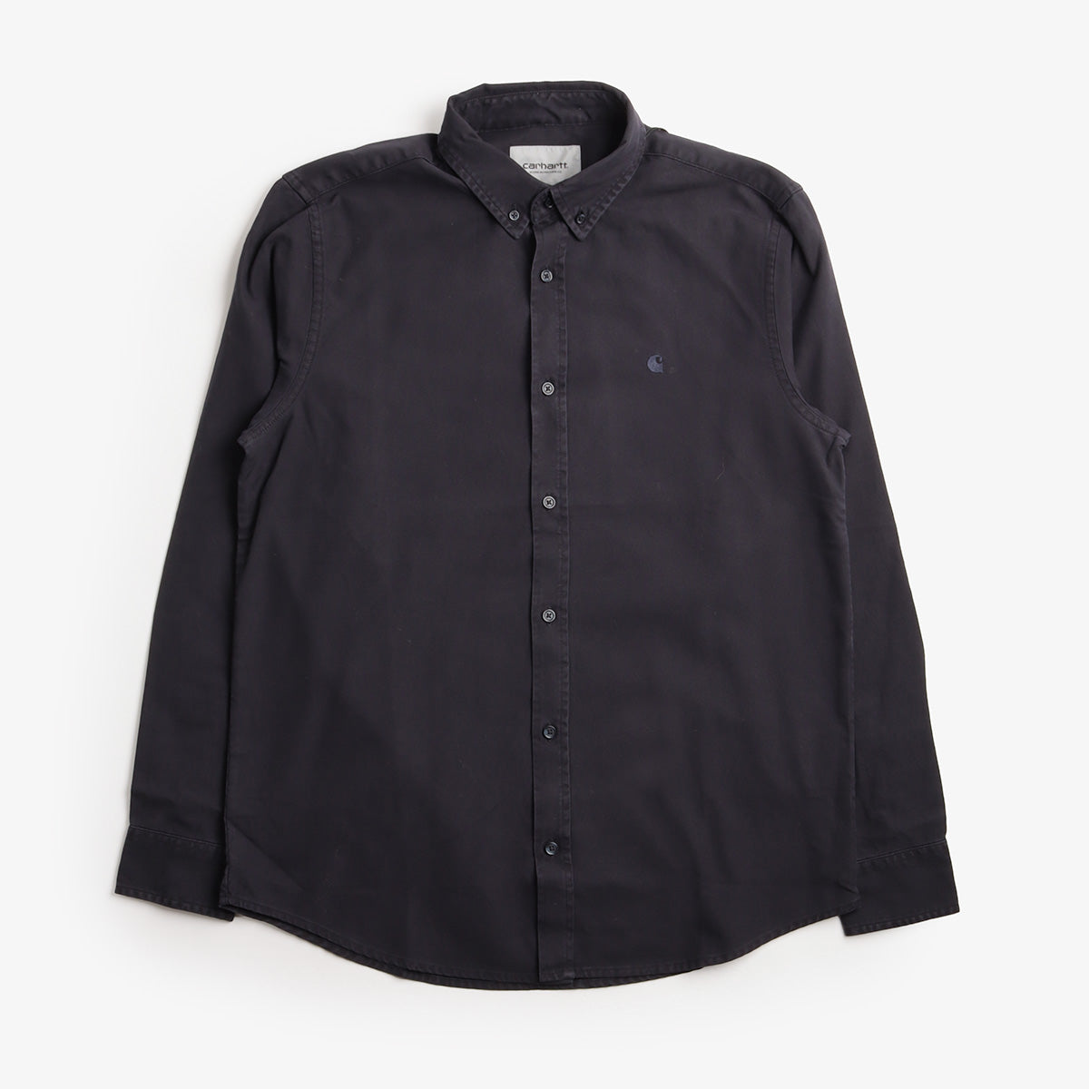 main Carhartt WIP Bolton Shirt, Dark Navy, Detail Shot 1