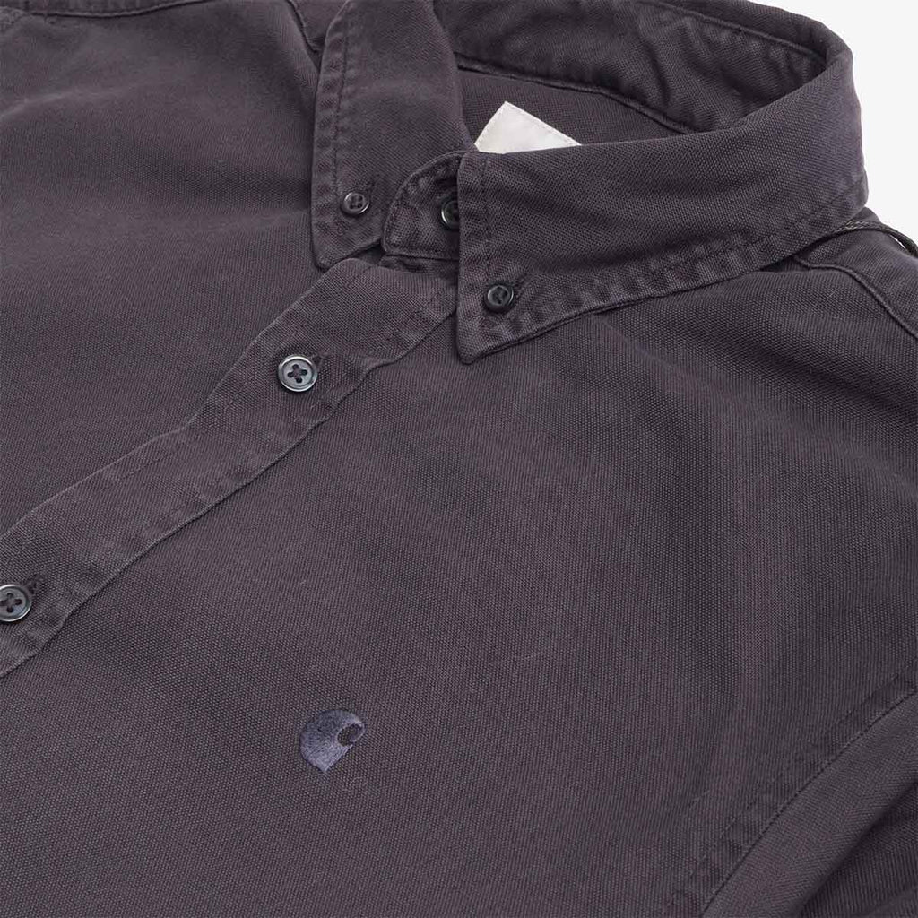 Carhartt WIP Bolton Shirt, Dark Navy, Detail Shot 3