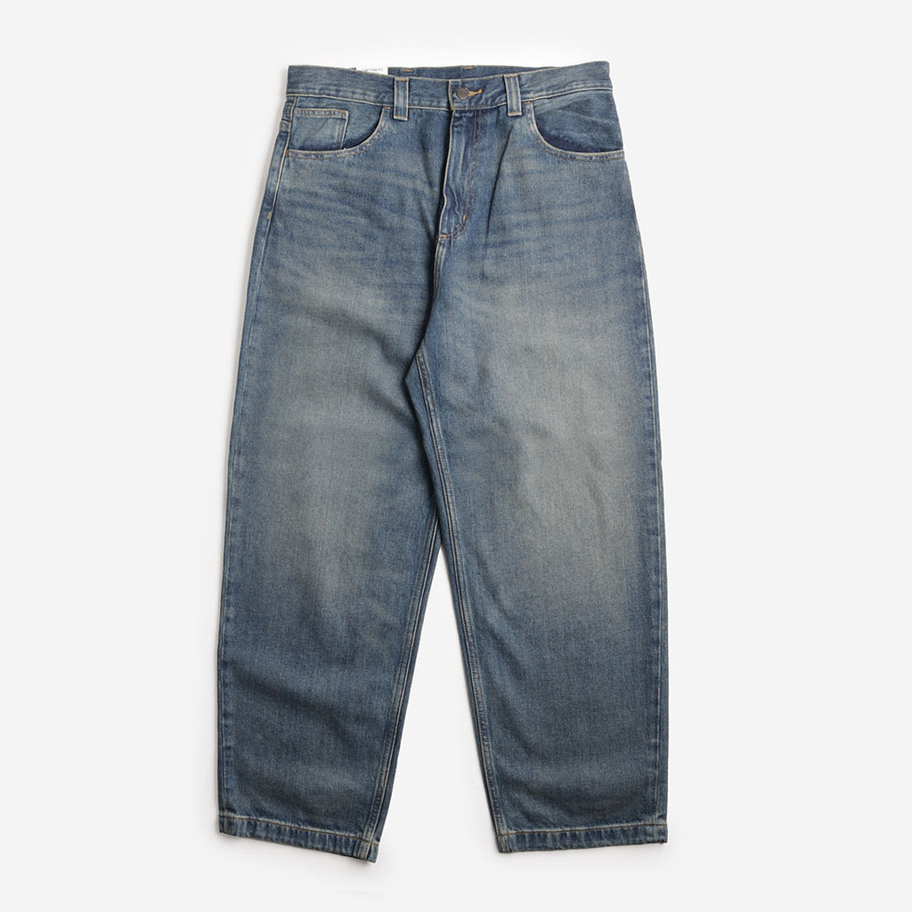 Carhartt WIP Brandon Pant, Blue Worn Used Wash, Detail Shot 1