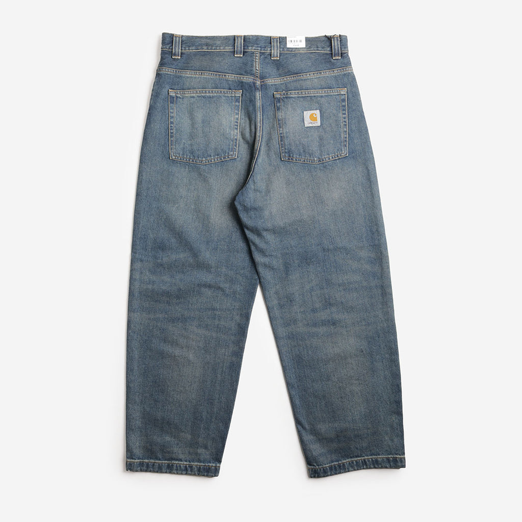 Carhartt WIP Brandon Pant, Blue Worn Used Wash, Detail Shot 3