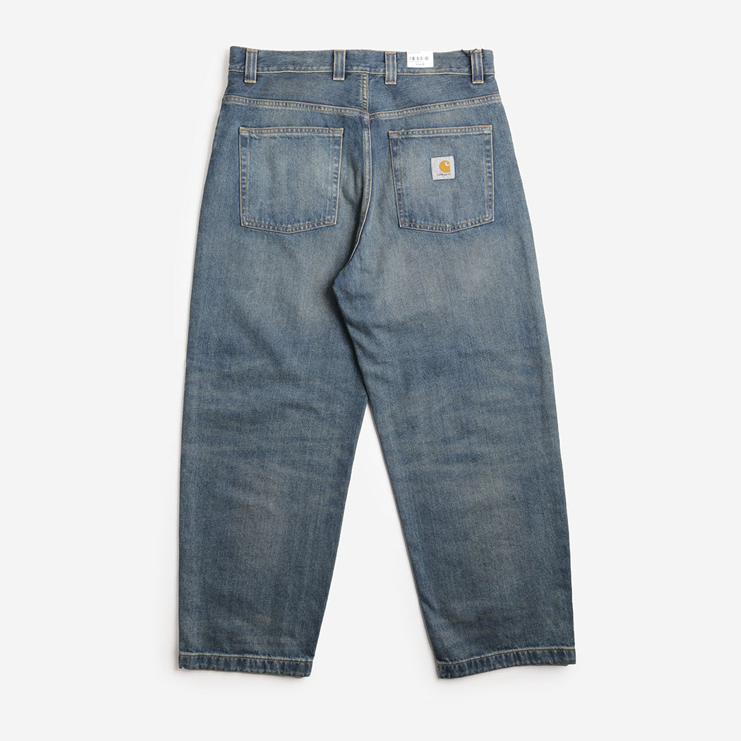 main Carhartt WIP Brandon Pant, Blue Worn Used Wash, Detail Shot 3