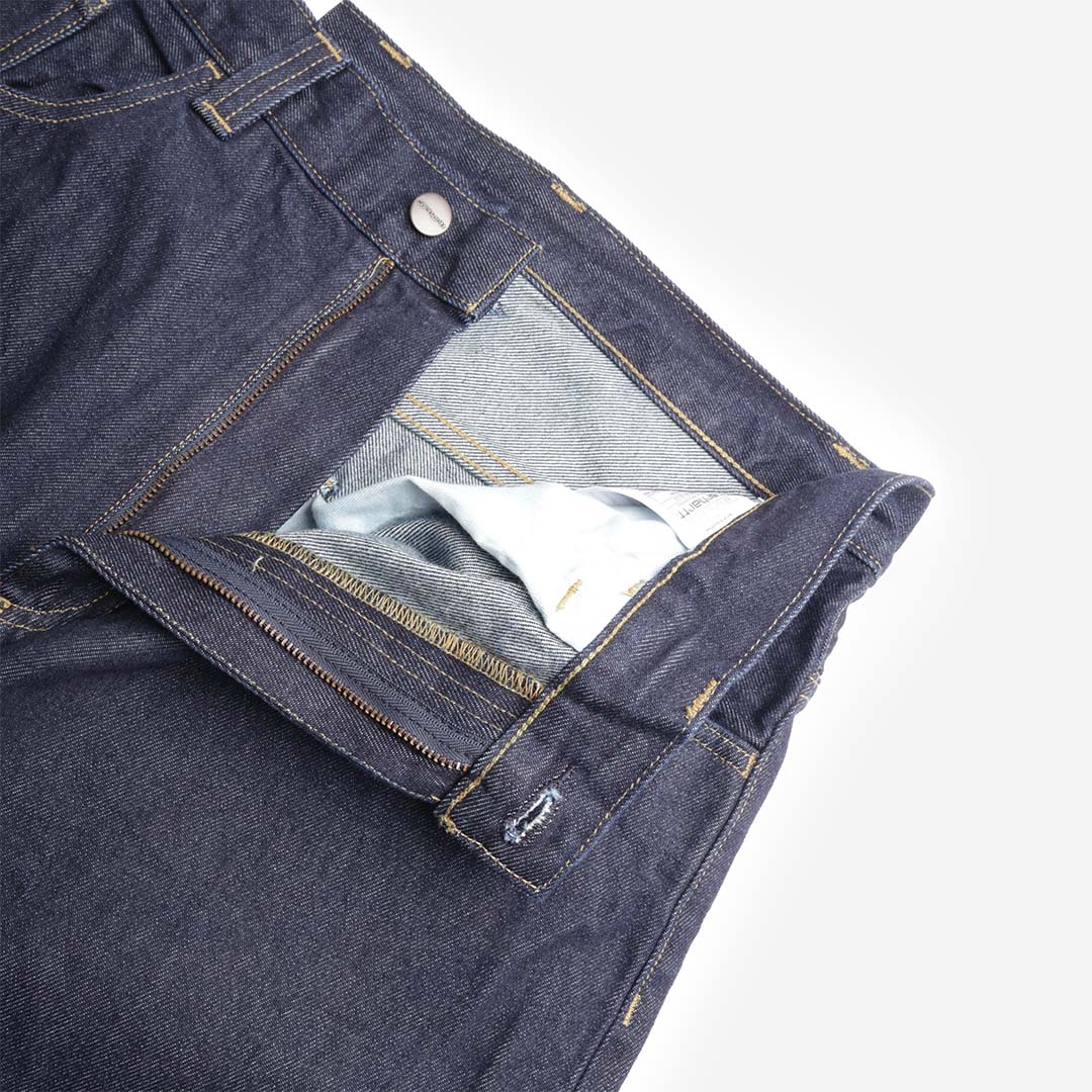 main Carhartt WIP Brandon Pant, Blue (Rinsed), Detail Shot 3