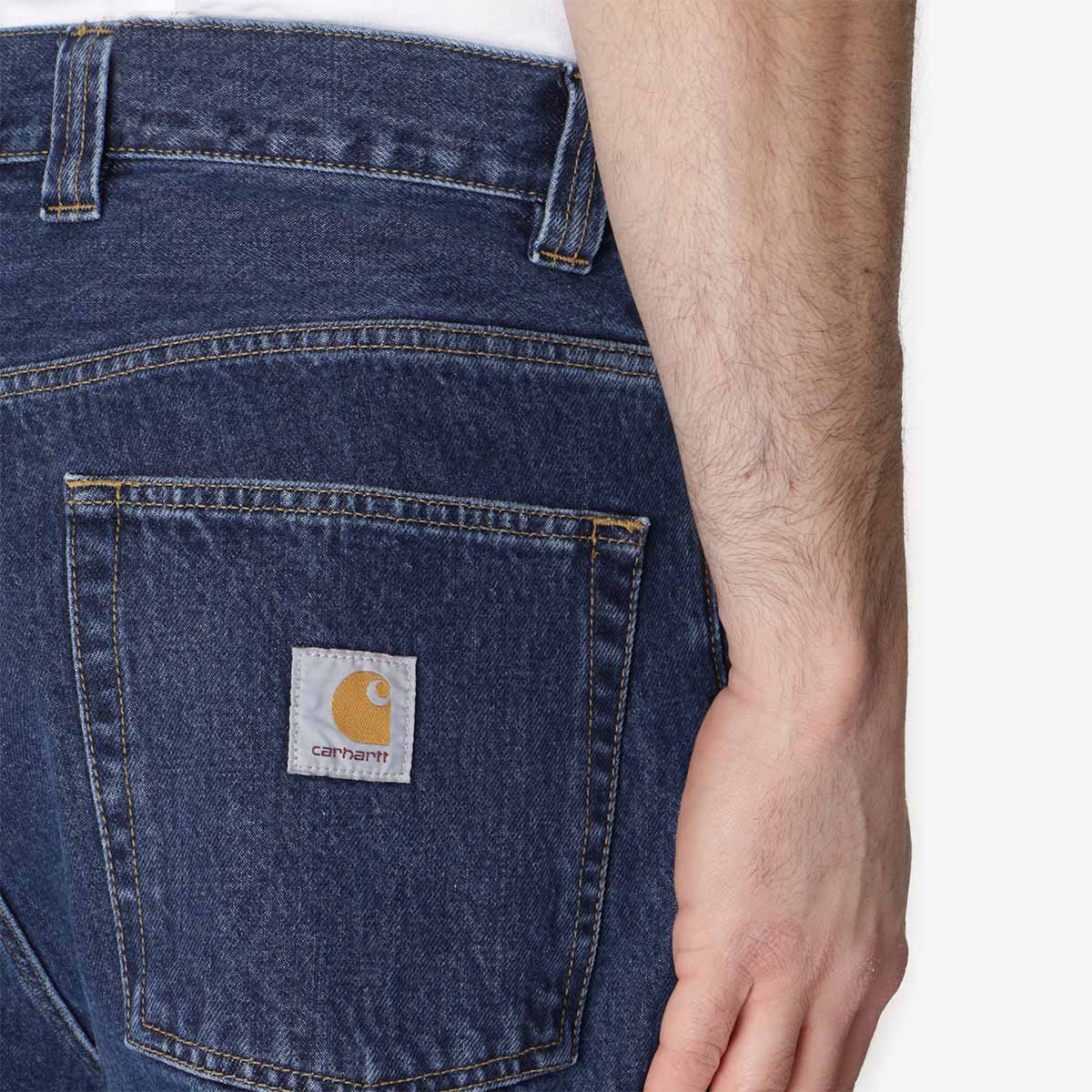 Carhartt WIP Brandon Pant, Blue (Stone Washed), Detail Shot 3
