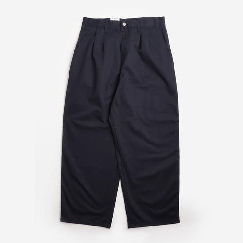 Carhartt WIP Brockman Pant in Dark Navy Rinsed, front view