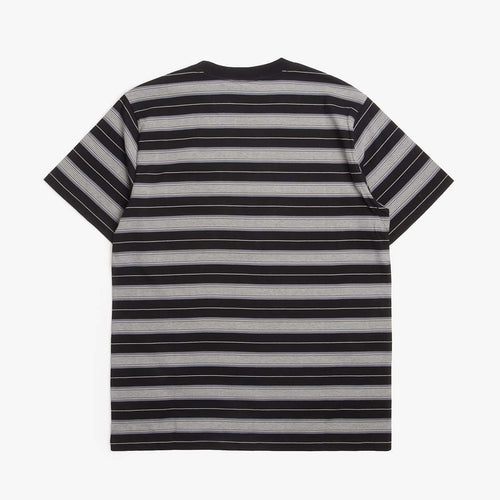 Carhartt WIP Bronson T-Shirt in Black stripe, back view