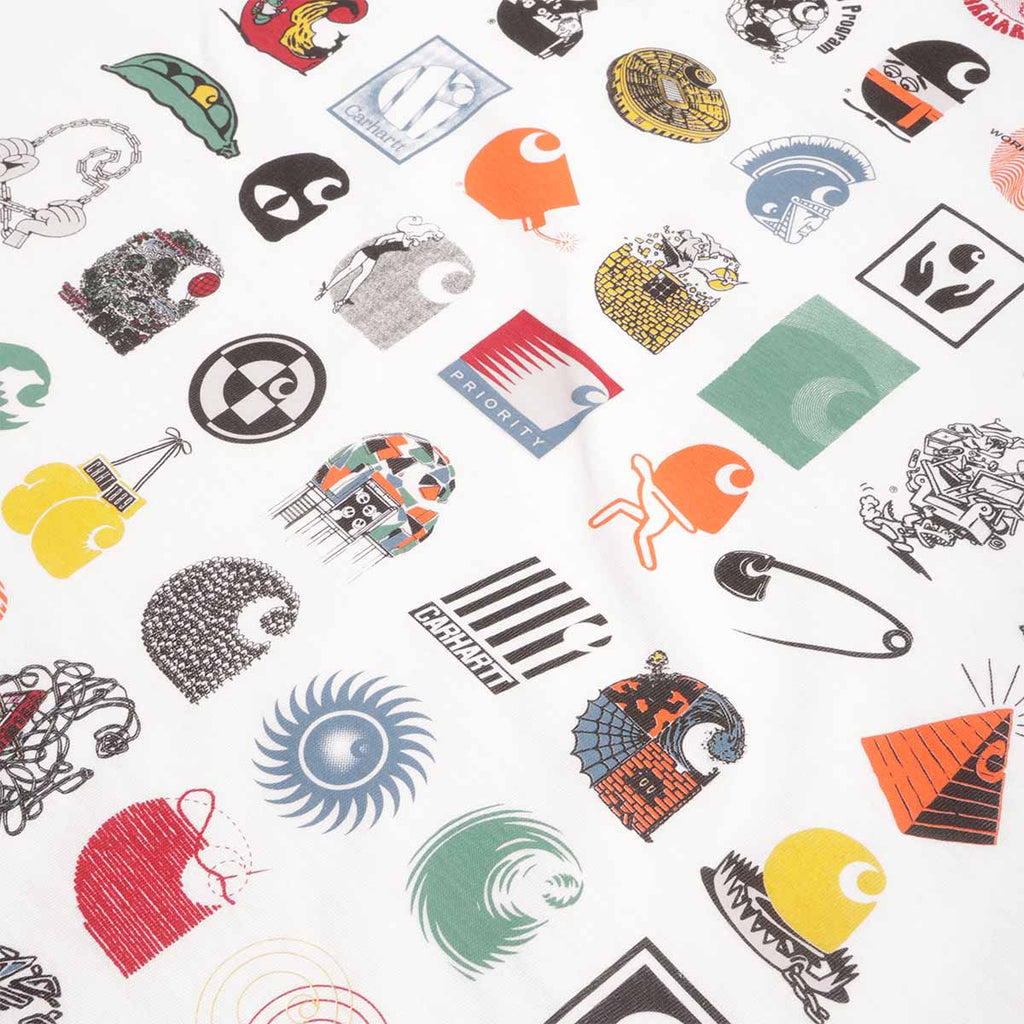 Carhartt WIP C Logo Archive T-Shirt, White, Detail Shot 4