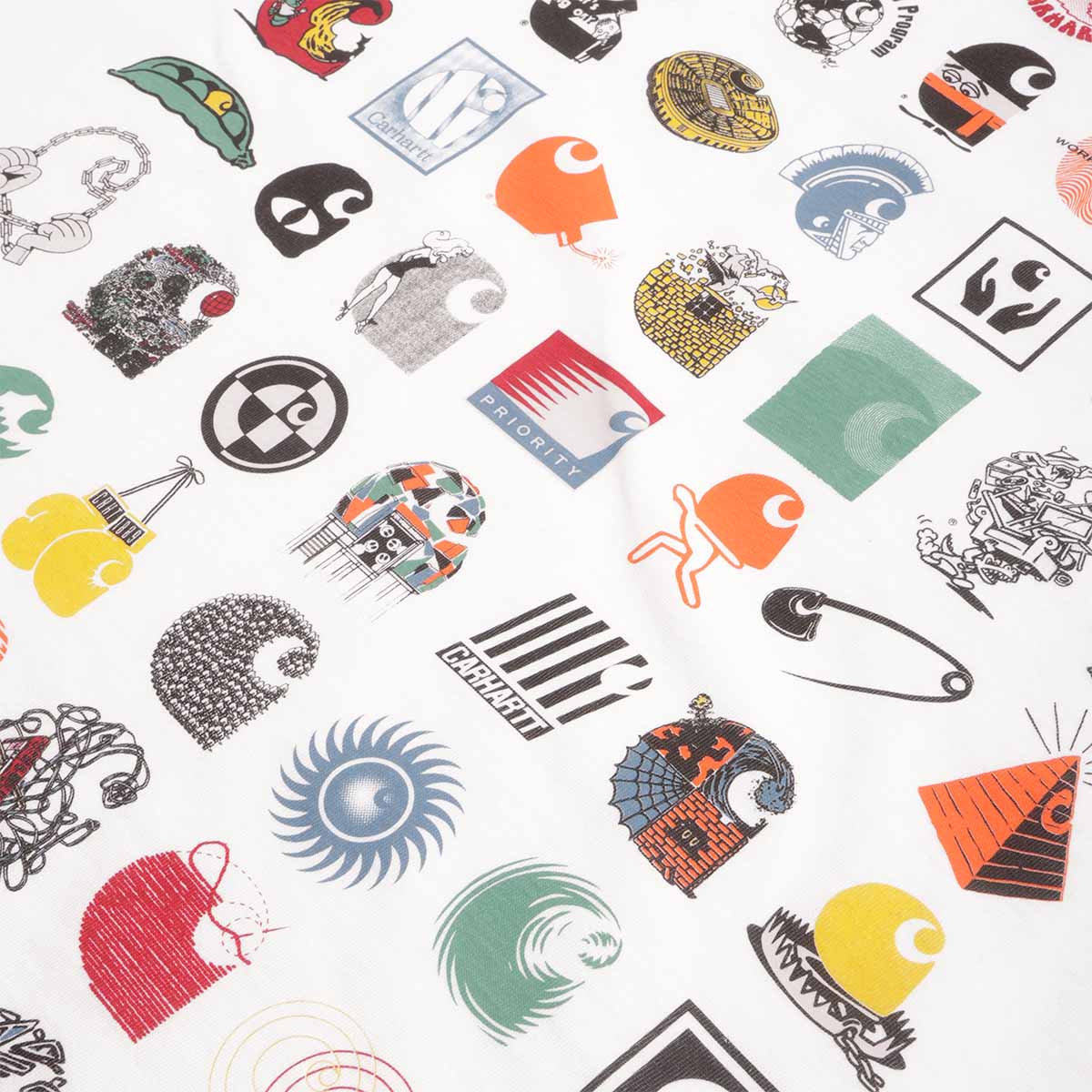 Carhartt WIP C Logo Archive T-Shirt, White, Detail Shot 4