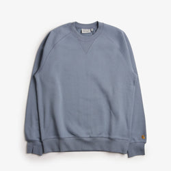 thumbnail Carhartt WIP Chase Crewneck Sweatshirt, Angelite Gold, Detail Shot 1