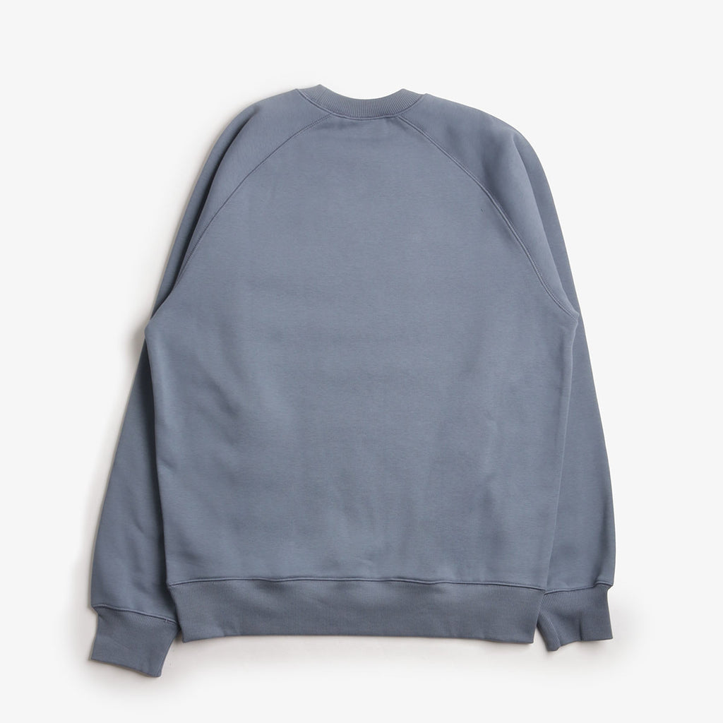 Carhartt WIP Chase Crewneck Sweatshirt, Angelite Gold, Detail Shot 2