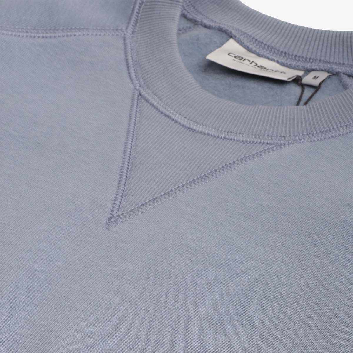 Carhartt WIP Chase Crewneck Sweatshirt, Angelite Gold, Detail Shot 3