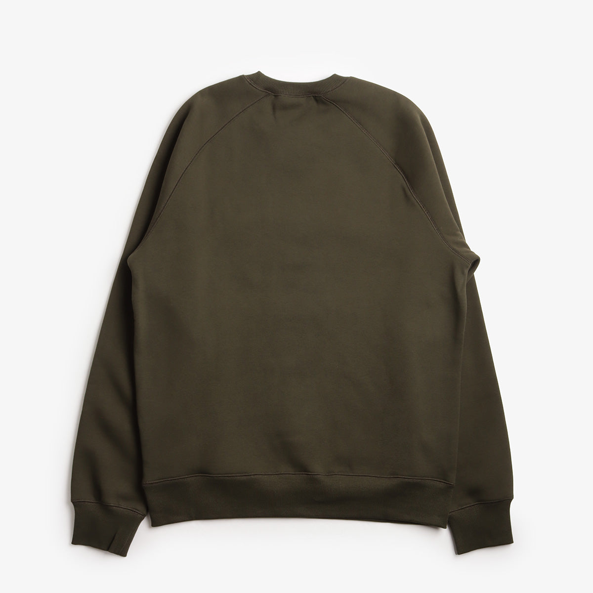 Carhartt WIP Chase Crewneck Sweatshirt, Olive Gold, Detail Shot 2