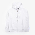 Carhartt WIP Chase Full Zip Hoodie, Ash Heather Gold, Detail Shot 6