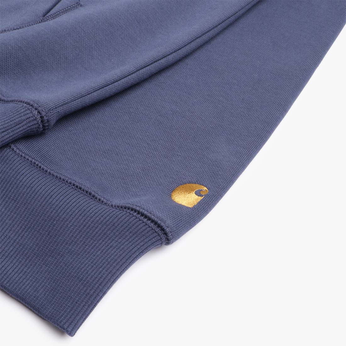 Carhartt WIP Chase Pullover Hoodie, Blue Gold, Detail Shot 3