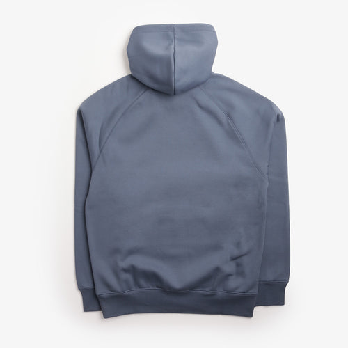 Carhartt WIP Chase Pullover Hoodie in Icesheet Blue, back view