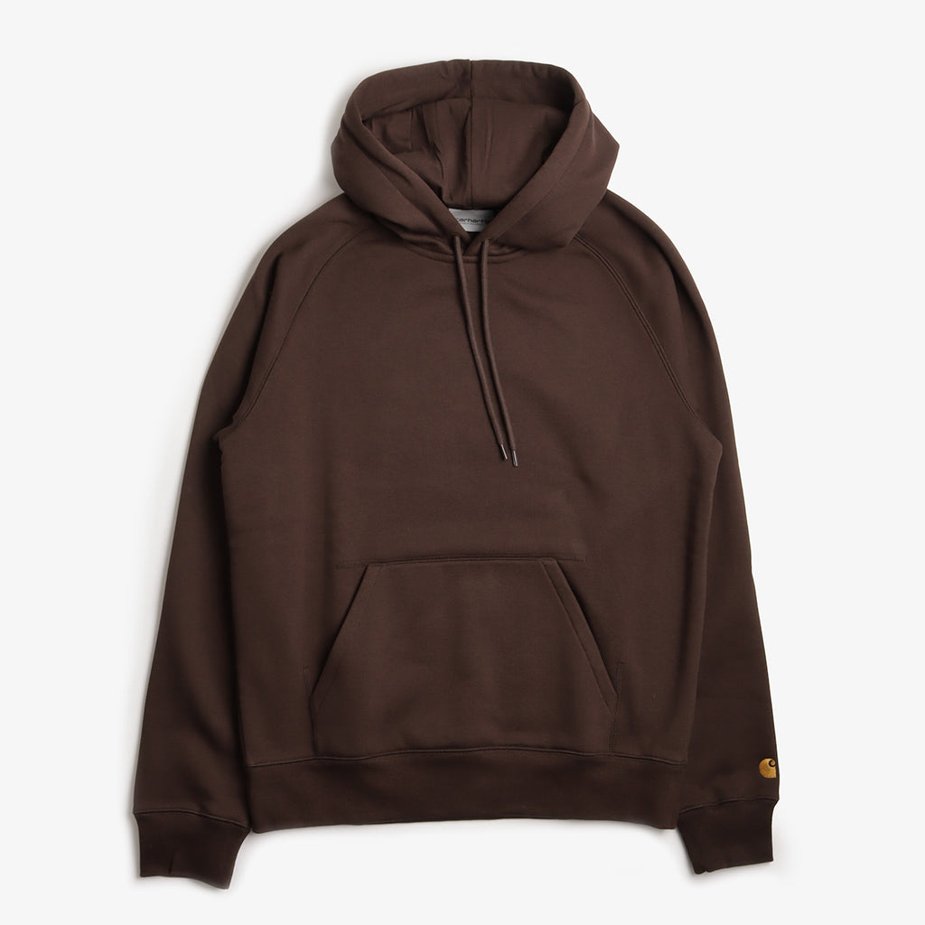 Carhartt WIP Chase Pullover Hoodie, Tobacco Gold, Detail Shot 1