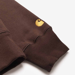 thumbnail Carhartt WIP Chase Pullover Hoodie, Tobacco Gold, Detail Shot 4