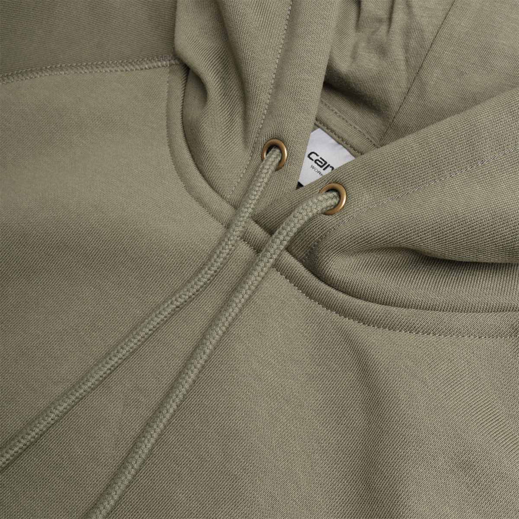 Carhartt WIP Chase Pullover Hoodie, Leaf Gold, Detail Shot 3