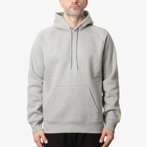Sweat à capuche Carhartt WIP Chase - Gris chiné/doré
