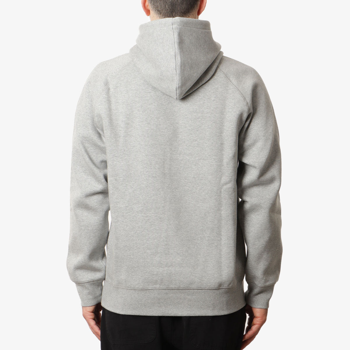 Carhartt WIP Chase Pullover Hoodie, Grey Heather Gold, Detail Shot 4