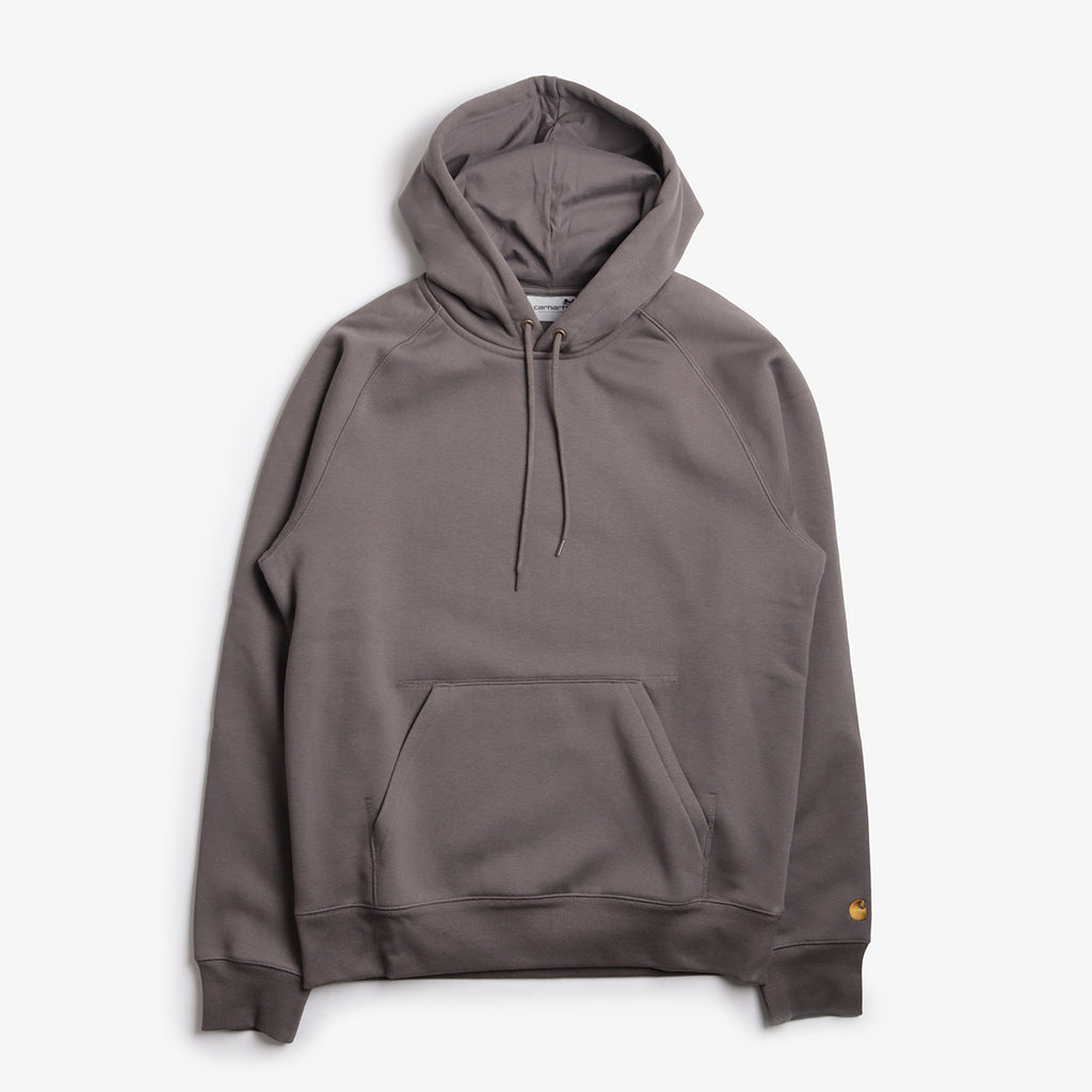 Carhartt WIP Chase Pullover Hoodie, Porphyry Gold, Detail Shot 1
