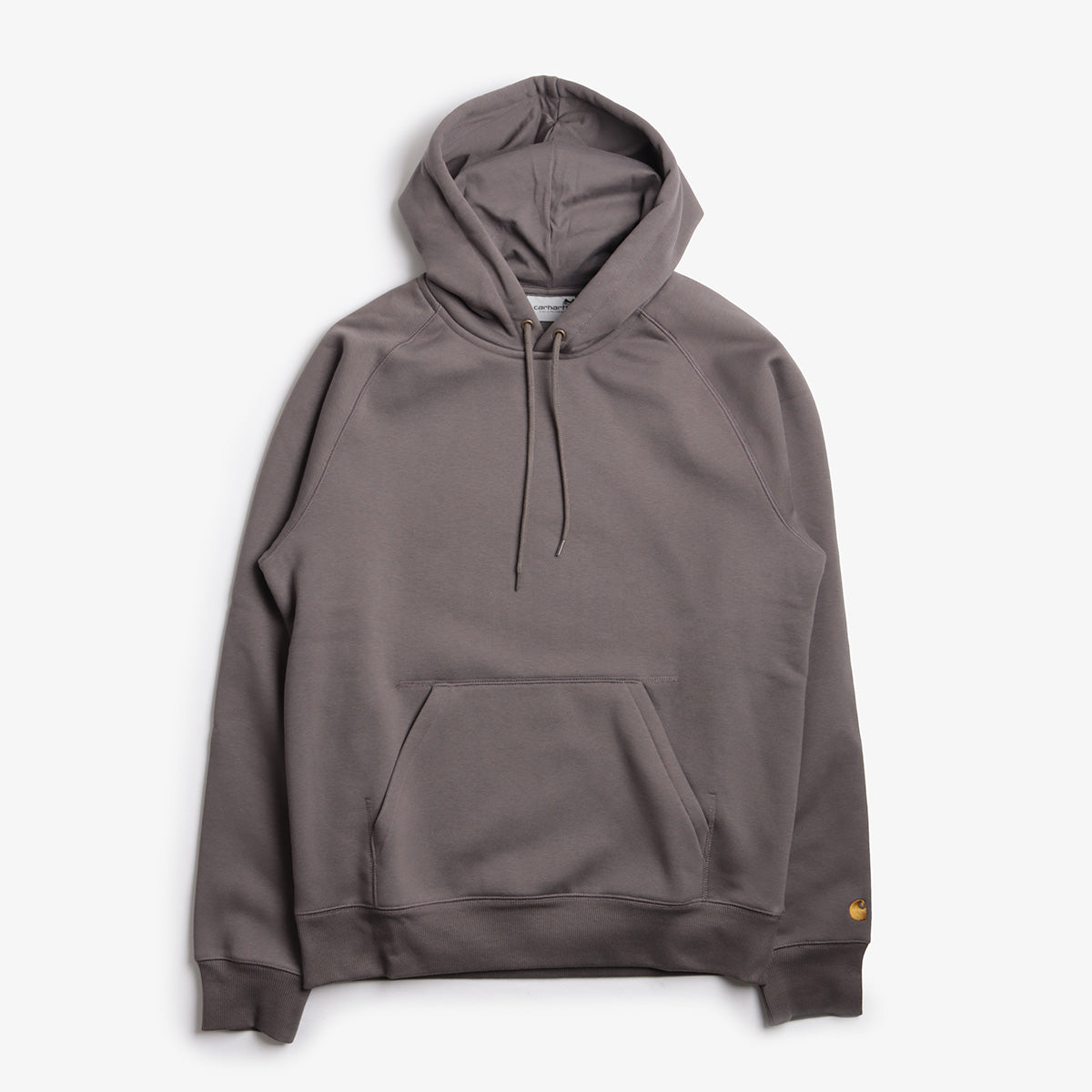 Carhartt WIP Chase Pullover Hoodie, Porphyry Gold, Detail Shot 1