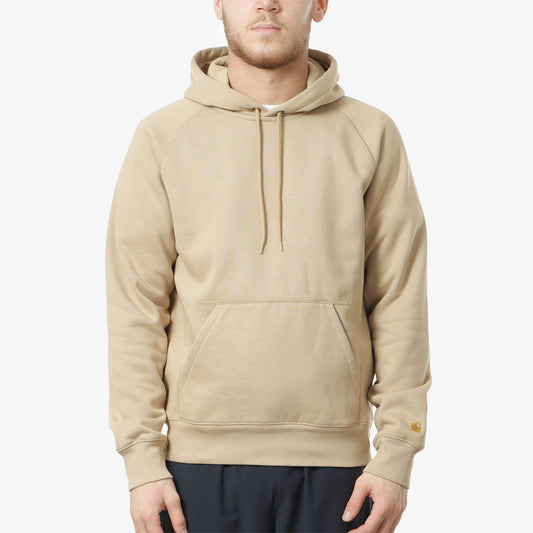 Carhartt WIP Chase Pullover Hoodie, Sable Gold, Detail Shot 1