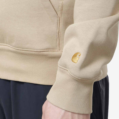Carhartt WIP Chase Pullover Hoodie, Sable Gold, Detail Shot 4